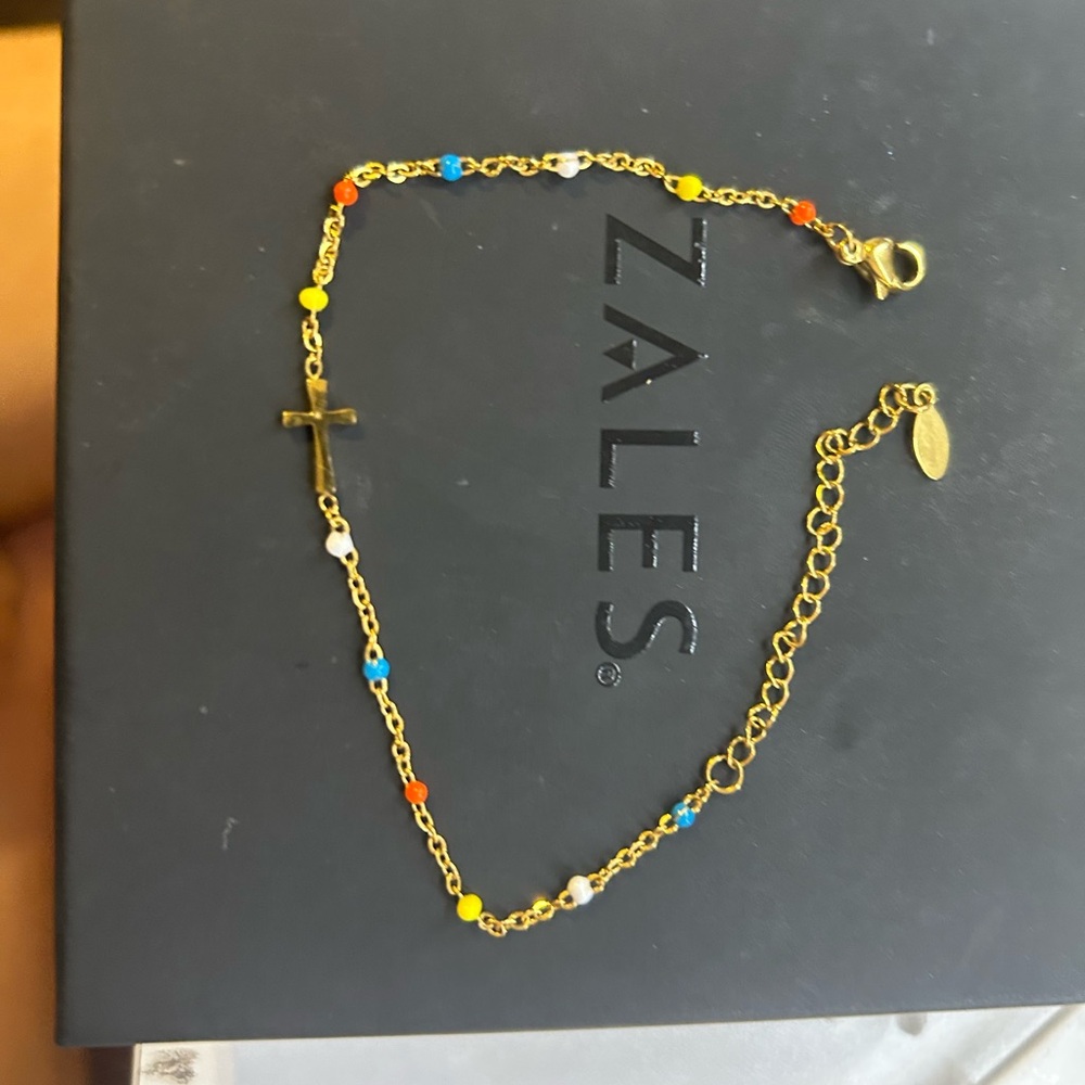 Zales Multicolor Beaded Gold Bracelet